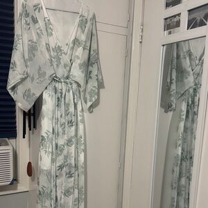 Floral Kimono maxi dress
